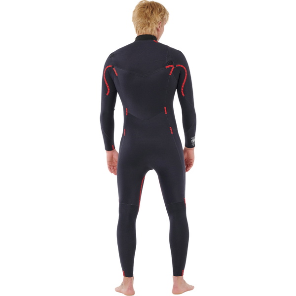 2026 Rip Curl Dawn Patrol Pro 3/2mm Chest Zip Våddragt 16XMFS - Til Mænd Red